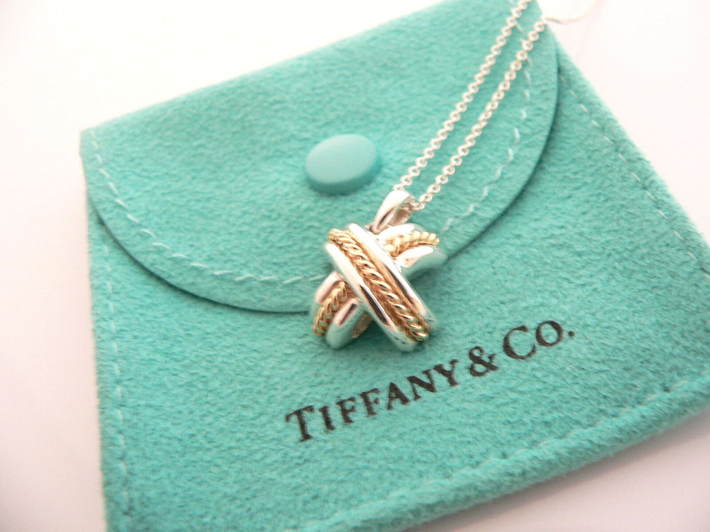 Vintage-Set Necklace Bracelet Ring Tiffany & Co. Signature X Collection  Jean Schlumberger 18K Yellow Gold Diamonds